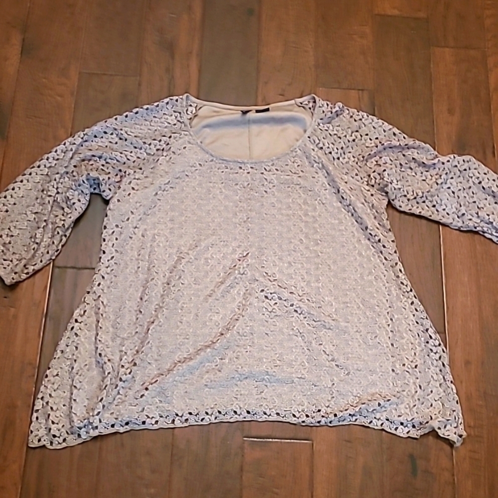 New Directions women's gold blouse size 2X
